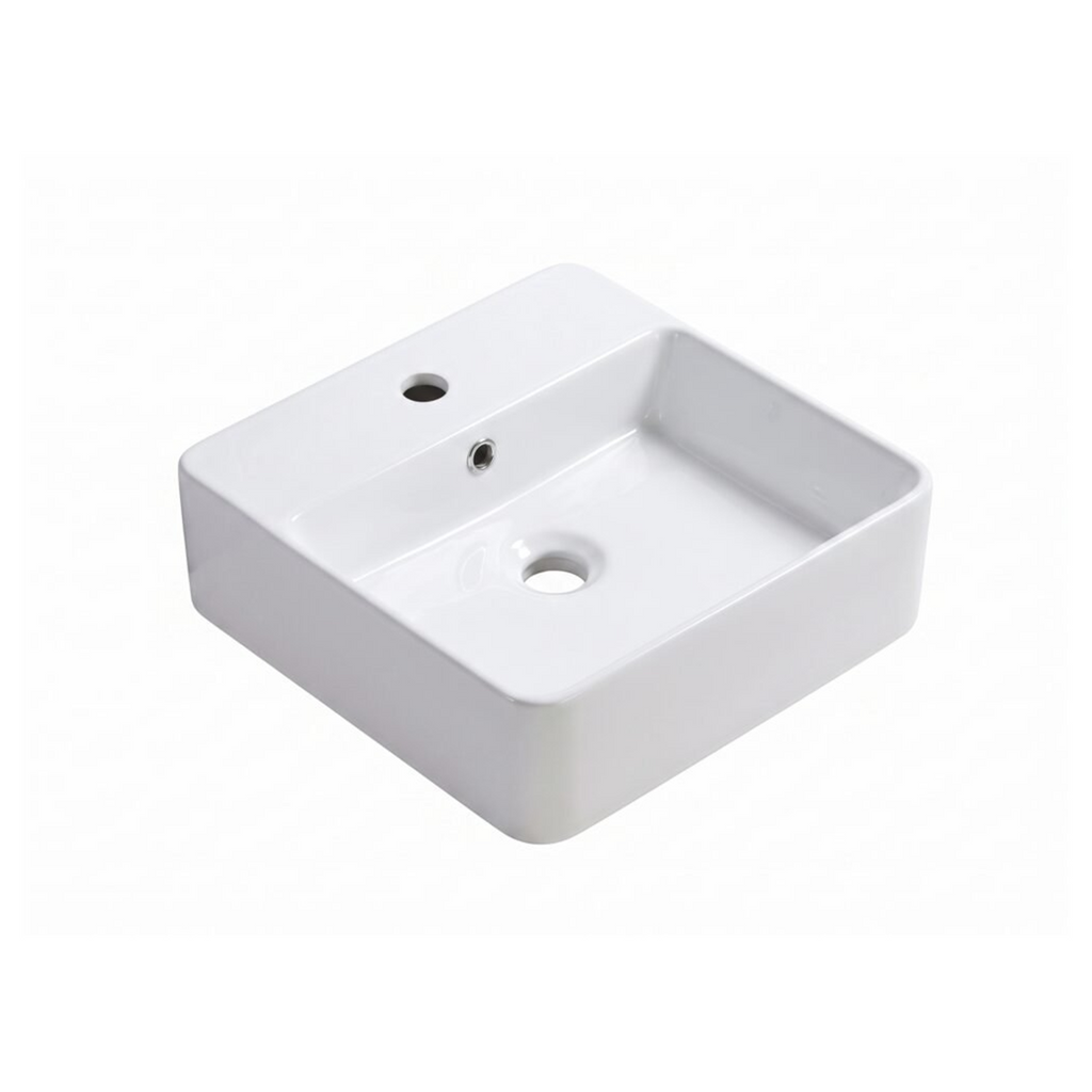 Lavamanos Logik Blanco Con Rebose 38 × 38 cm — fotografía del producto