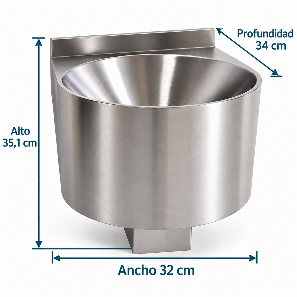 Medidas: alto 35,1 cm, ancho 32 cm, profundidad 34 cm