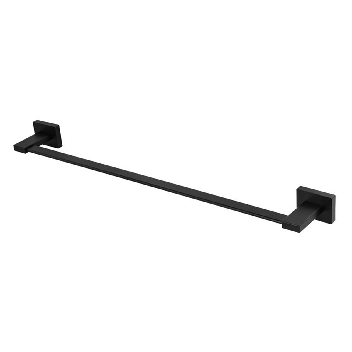 Toallero Barra Perla Negro En Aluminio — fotografía oficial