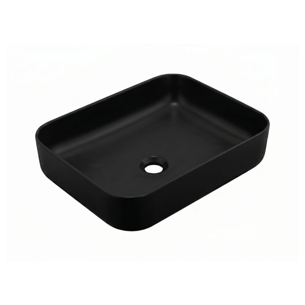 Lavamanos Malibú Negro Mate 50 × 39 cm — fotografía oficial