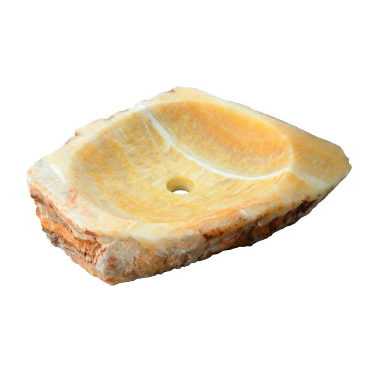 Lavamanos En Piedra Natural Rectangular Ámbar - Foto oficial del producto