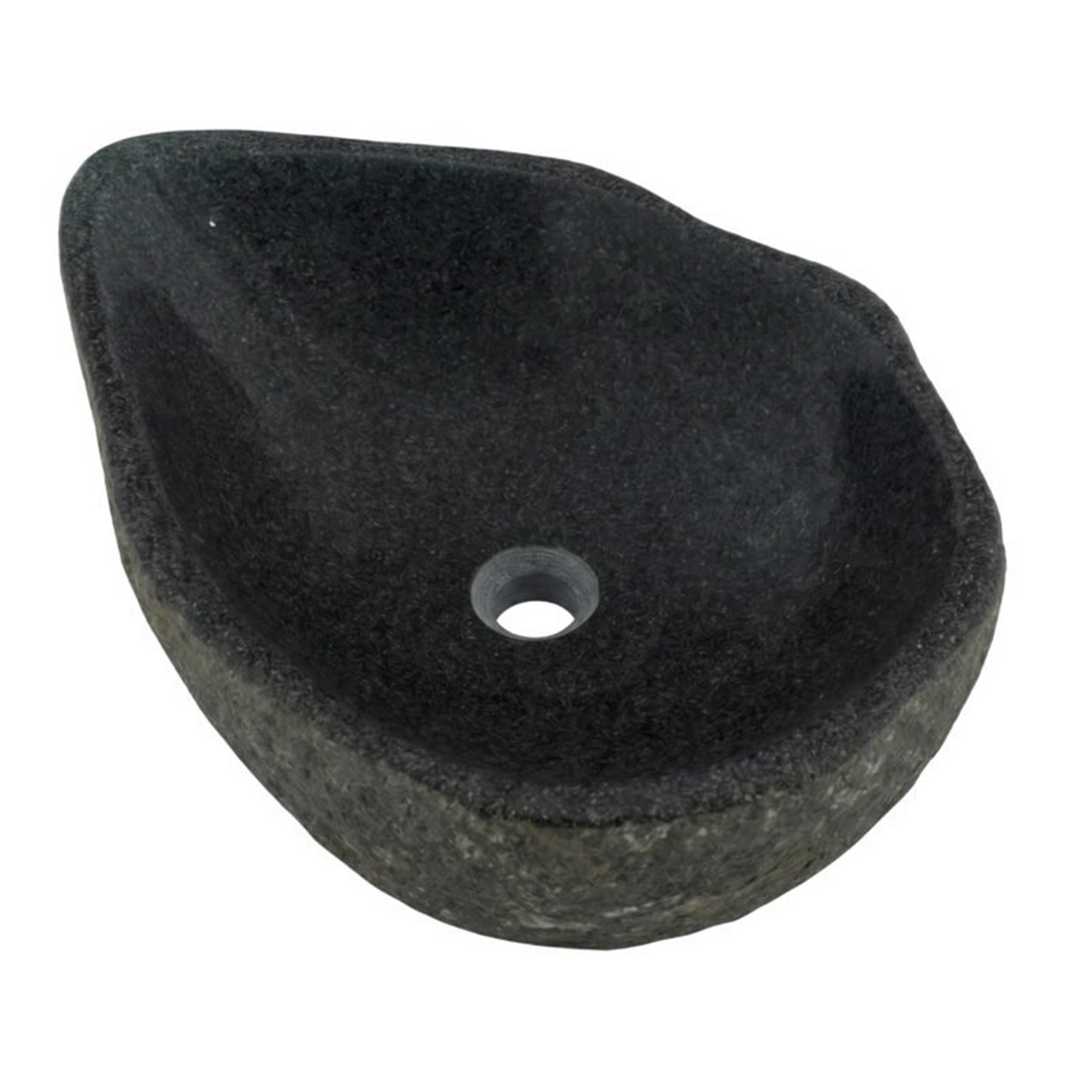 Lavamanos En Piedra Natural Negro Orgánico - Foto oficial del producto