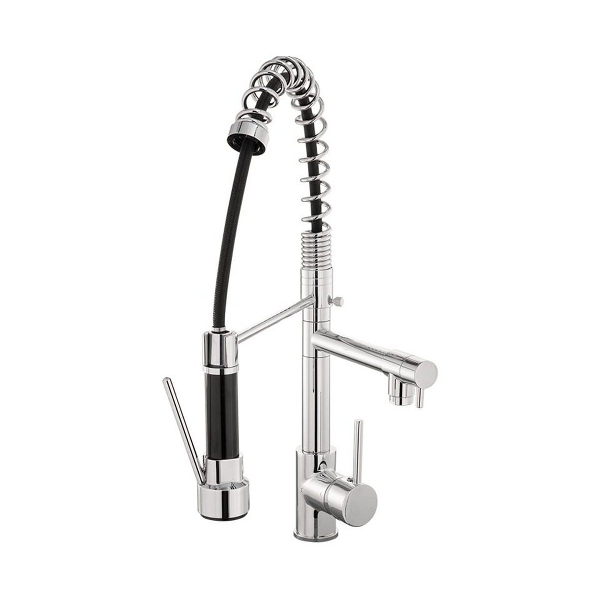 Grifería Monocontrol Gourmet Doble Salida Cromada