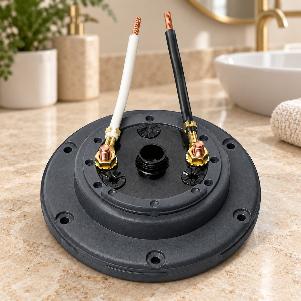 Portacontacto Completo para Ducha Gold 110 V — fotografía contextual de la pieza suelta