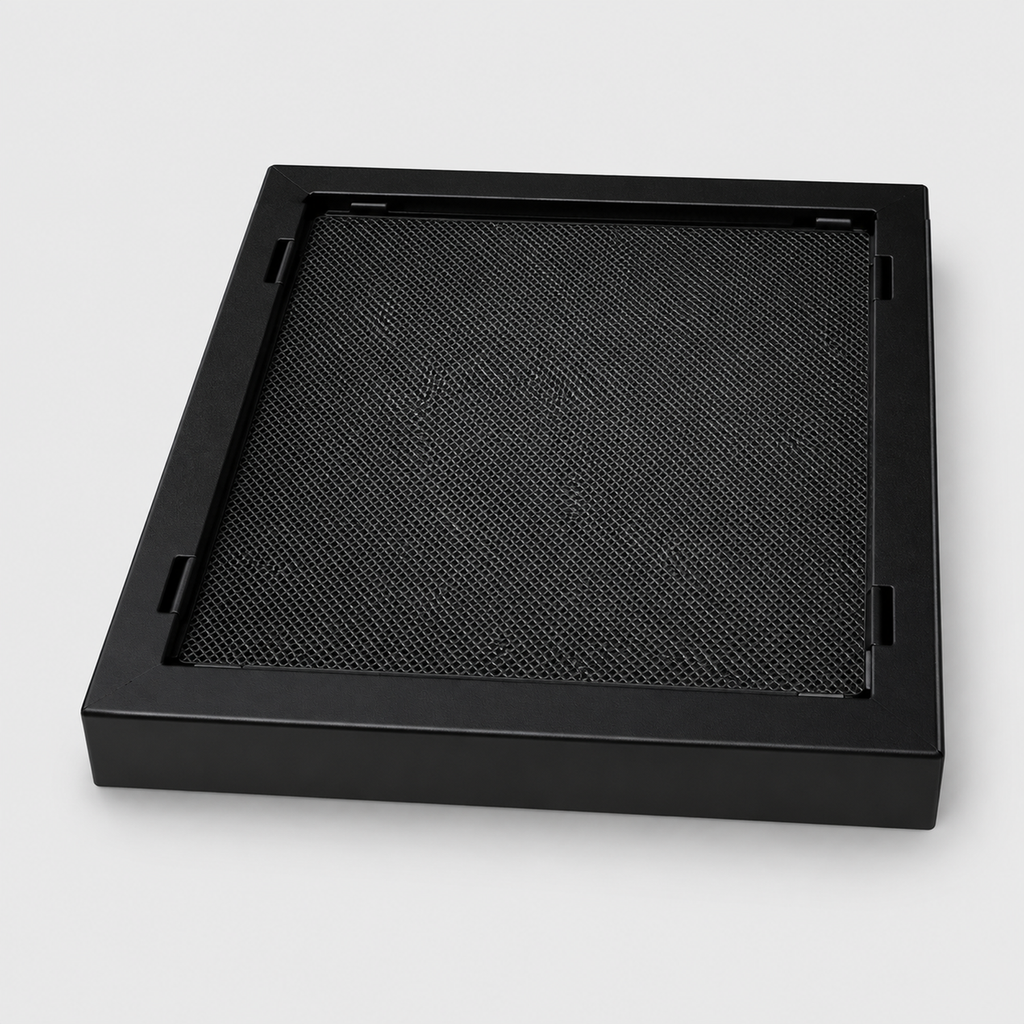 Rejilla Invisible Negra Para Piso 10 X 10 Cm vista de producto