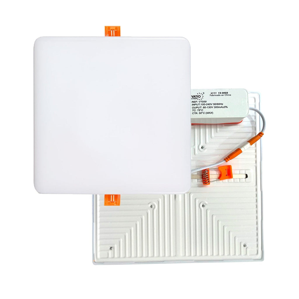 Panel LED Cuadrado Sin Borde De Incrustar 36 W — vista oficial sobre fondo blanco